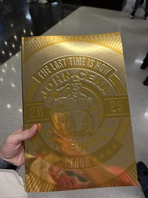 WWE John Cena Last Time Is Now Boston Golden Program commemorative Farewell Tour - Image 1 of 2