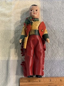 Vintage VIRGA #427 Cowboy Puppe Filzhut Vinyl Chaps ohne Hut Beehler Arts - Bild 1 von 6