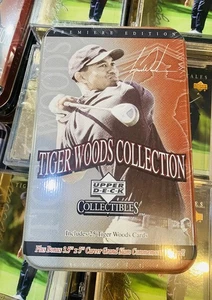 2001 Upper Deck Tiger Woods Collection 25 Card Set Tin Sealed Rookie Brandneu - Bild 1 von 2