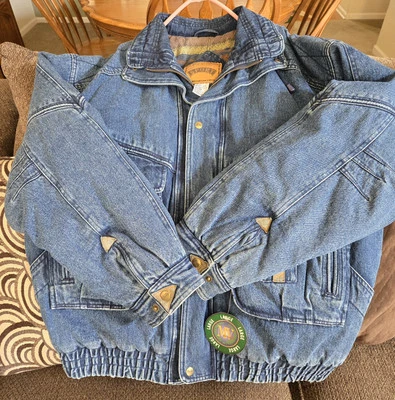 Chaqueta de bombardero vaquera vintage rara MV Sport PEPSI Cola años 90 Jean adulto L nueva con etiquetas 🔥 Foto 1 de 4