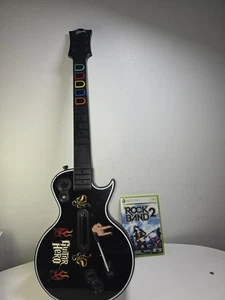 Xbox 360 Guitar Hero Gibson Controller Red Octane And Game - Picture 1 of 10