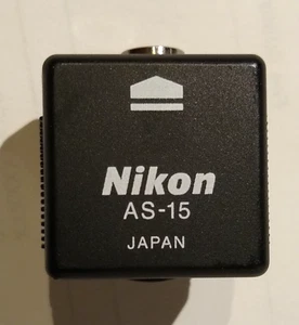 Adaptador de terminal de sincronización Nikon AS-15 zapata caliente para PC cable de flash DSLR SLR cámaras - Imagen 1 de 2
