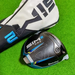 TaylorMade SIM 2 Max 10.5° Driver Even Flow Riptide Head, Head cover JP - Picture 1 of 16