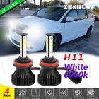 4-Sides H11 H9 Led Headlight Super Bright Bulbs Kit High Or Low Beam 6000K White