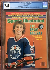 Sports Illustrated 1981 Wayne Gretzky CGC 7.5 Label Removed Perfectly - Picture 1 of 2