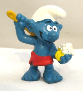 Puffi Sauna Puffi 20108 Sapone da bagno vintage 1979 Figura Bully Peyo - Foto 1 di 6