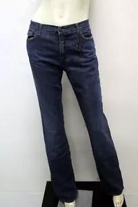 Just Cavalli Donna Pantalone Taglia 44 Jeans Blu Pant Pants Regular Cotone - Bild 1 von 15