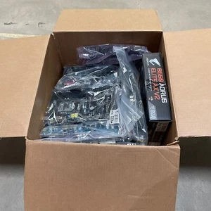 Lot of 14 LGA2011/LGA1366/LGA1150/LGA1151/AM4 DDR4/DDR3 Motherboards READ AS IS - Picture 1 of 4