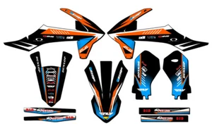 2020-2024 SX-E5 SURGE Sky Blue Senge Graphics Kit Compatible with KTM - Picture 1 of 10