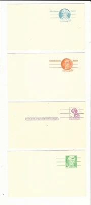 Usa: Lot 10 different postal stationery card personalities uncirculated. EBN067 - Image 1 of 2
