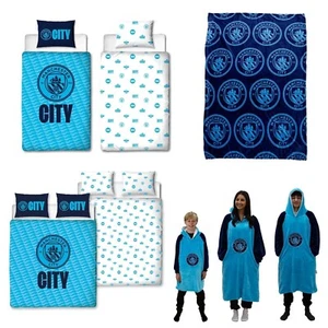 Manchester City FC Football Club Oficial Merchandising - Funda de Edredón Mantas - Imagen 1 de 28