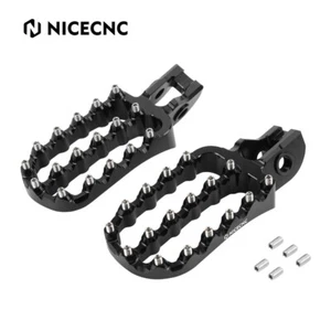 Billet MX Foot Pegs Rests Pedals For Husqvarna FE250 FE350 FE450 FE501 2017-2023 - Picture 1 of 8