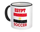 Gift Mug : Egypt Distressed Flag Soccer Football Team Egyptian Country