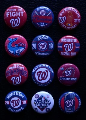Washington Nationals 2019 Champions - 1" Pinback Buttons  - Image 1 of 2
