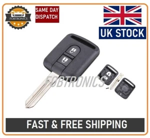 Replacement 2 Button Key Case For Nissan Micra Navara Note X-Trail + LOGO A05 - Picture 1 of 5