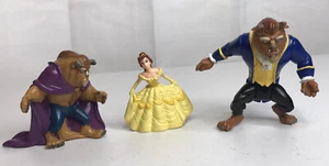 Lote de 3 estatuillas de La Bella y la Bestia Disney Aplause Burger King - Imagen 1 de 9