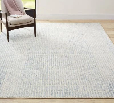 Brand New Capitola Blue Handmade Tufted Woolen Area Rug .(READY TO SHIP) - Image 1 of 4