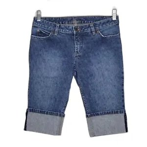 CASLON Cuffed Denim Jean Bermuda Shorts size 8 Petite - Picture 1 of 16