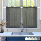 Window Screening Waterproof Small/Short Curtains Kitchen Bedroom Window Drapes