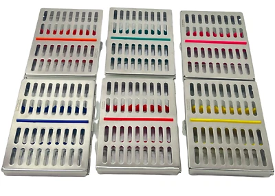 PREMIUM DENTAL AUTOCLAVE STERILIZATION CASSETTE RACK BOX TRAY FOR 10 INSTRUMENTS
