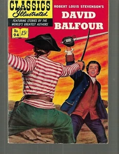 Classics Illustrated David Balfour By Robert Louis Stevenson #94 1952 - Picture 1 of 3