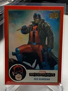 #43 Red Guardian - 2022 Upper Deck Marvel Beginnings Vol. 2 Series 1 Red Border - Imagen 1 de 2