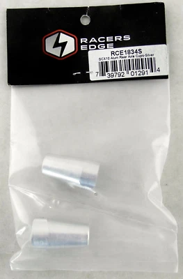 SCX10 Aluminum Rear Axle Cups (Silver) - Racers Edge #RCE1834S - Image 1 of 2