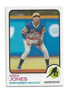 GREG JONES 2022 Topps Heritage Minor Base Card Montgomery Biscuits Rays (#22) - Picture 1 of 2