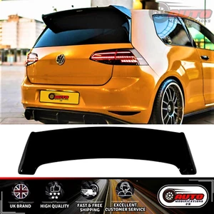 VW Golf R GTI GTD Rear Boot Spoiler MK7 MK7.5 2013-2020 Gloss Black Osir Style - Picture 1 of 11