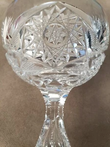 Vintage Libbey American Brilliant Cut Champagne Glasses. Sultana Pattern. 4.4" - Picture 1 of 7