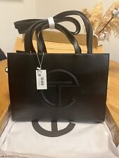 Telfar Medium Black Shopping Bag IN HAND Authentic NWT Free USPS Priority Mail