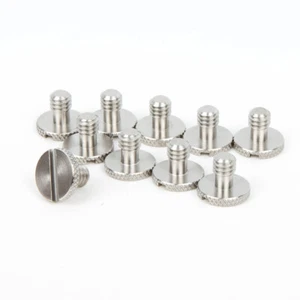 Tornillo de cámara de acero inoxidable 10X para trípode placa de liberación rápida Manfrotto Sachtler - Imagen 1 de 6