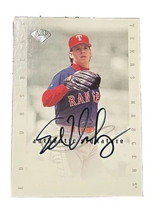 1996 LEAF SIGNATURES EXTENDED AUTOGRAPHS - ED VOSBERG AUTO - TEXAS RANGERS - Picture 1 of 3