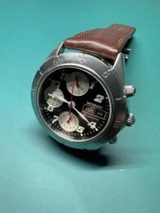 Reloj Pulsera Movado Hombre Negro Redondo Marrón Automático Suizo Sin Confirmar 500286 - Imagen 1 de 8