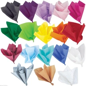 10 x LARGE TISSUE PAPER SHEETS 750MM X 500MM ACID FREE 14GSM GIFT WRAPPING - Picture 1 of 22