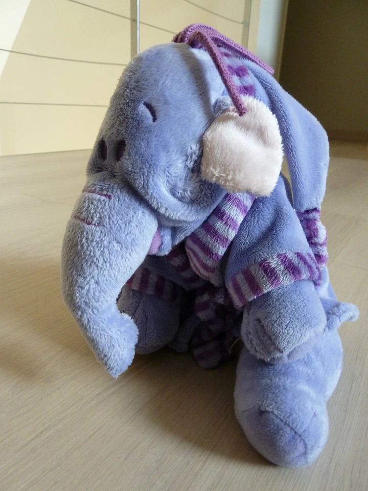 75. DOUDOU  PELUCHE DISNEY NICOTOY LUMPY MAUVE PEIGNOIR  EXCELLENT ETAT - Photo 1/1