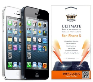 Buff Ultimate Shock Absorption Screen Protector for iPhone 5 / 5S / 5C Genuine - Picture 1 of 3