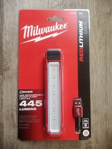Milwaukee Rover USB Rechargeable Pocket LED Flood Light w/Clip & Magnet #2112-21