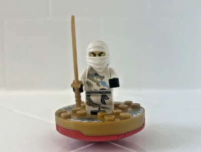 LEGO Ninjago Zane DX Minifigura Spinner Espada Spinjitzu 2171 Dragón Blanco Foto 1 de 4