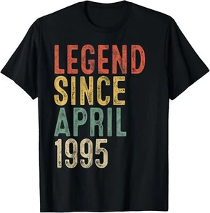 Legend 1995 30th Birthday Gifts for Men Women 30 Year Old T-Shirt - Picture 1 of 4