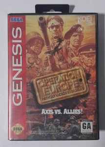 Operation Europe Path to Victory Sega Genesis 1994 Complete w/ Poster, Map, Card - Picture 1 of 5