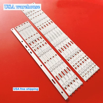 12pcs LED Strips for Sharp 50" TV 500TT65 TT5008T TT5008T V1_00 LB50039 V0_00 - Image 1 of 4