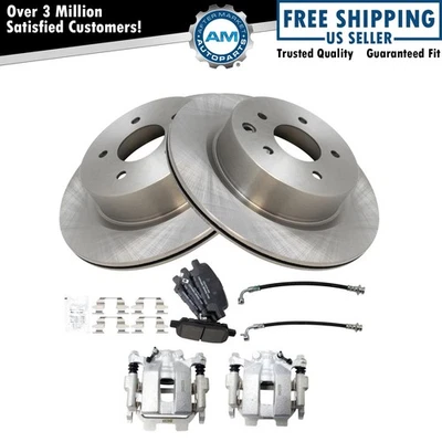 Rear Brake Pad & Rotor Kit Ceramic For 2011-2012 INFINITI G25 G37 2015 Q40 - Image 1 of 4