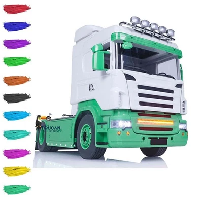 LESU 1/14 4X4 RC Tractor Truck Metal Chassis Assembled Painted Car W/ LED Sound - Image 1 of 4