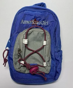 American Girl Doll Accessories Backpack Blue Hiking Pack With Extras - Picture 1 of 9