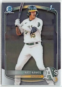 2025 Bowman Chrome Prospects #BCP-102 Nate Nankil - Bild 1 von 2