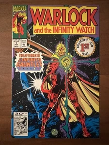 Reloj Warlock and the Infinity #1 1992 primera aplicación Infinity Gauntlet Aftermath en estado bastante bueno/casi nuevo - Imagen 1 de 3