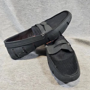 SWIMS Herren Penny Loafer Ultraleicht Waschbar Boot & Deck Schuhe Schwarz Größe 9 - Bild 1 von 7