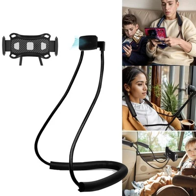 2in1 Cell Phone Neck Holder Handfree for Sleeping, Magnetic Lazy Neck Phone M... - Image 1 of 4