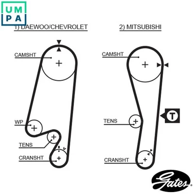 TIMING BELT 5434XS FOR MITSUBISHI MIRAGE/V COLT/Mk LANCER/VI DAEWOO LABO  FSO - Image 1 of 4